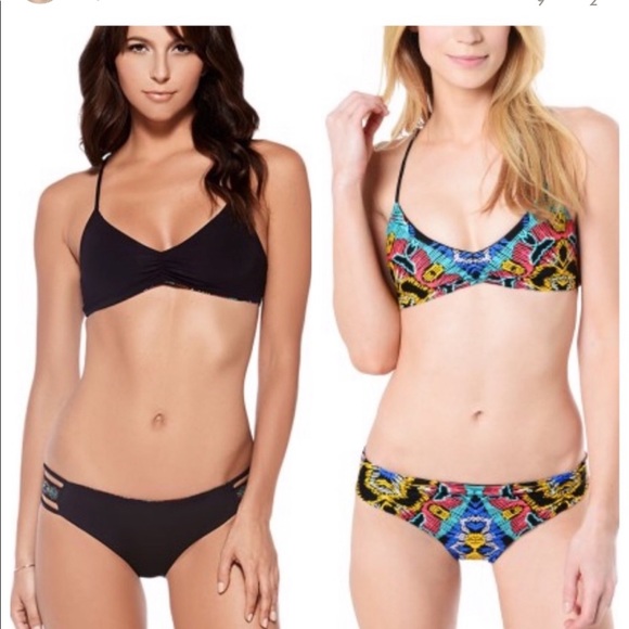 L*Space Wild Night Moroccan Dream Reversible Racerback Bikini - Picture 1 of 15